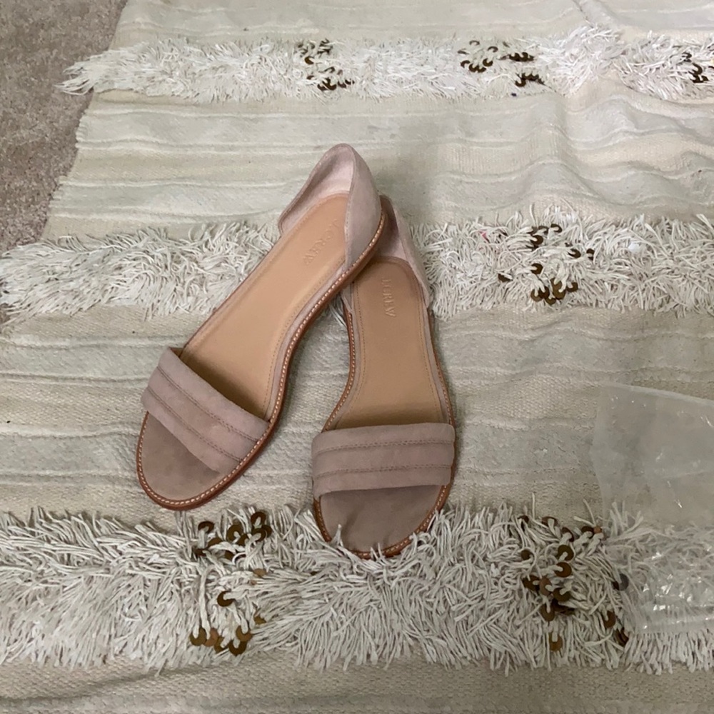 JCrew suede toe flats